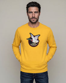 Men´s Crew Neck Sweatshirt - Yellow 63_687D450_AMA110907_0