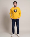 Men´s Crew Neck Sweatshirt - Yellow 63_687D450_AMA110907_4