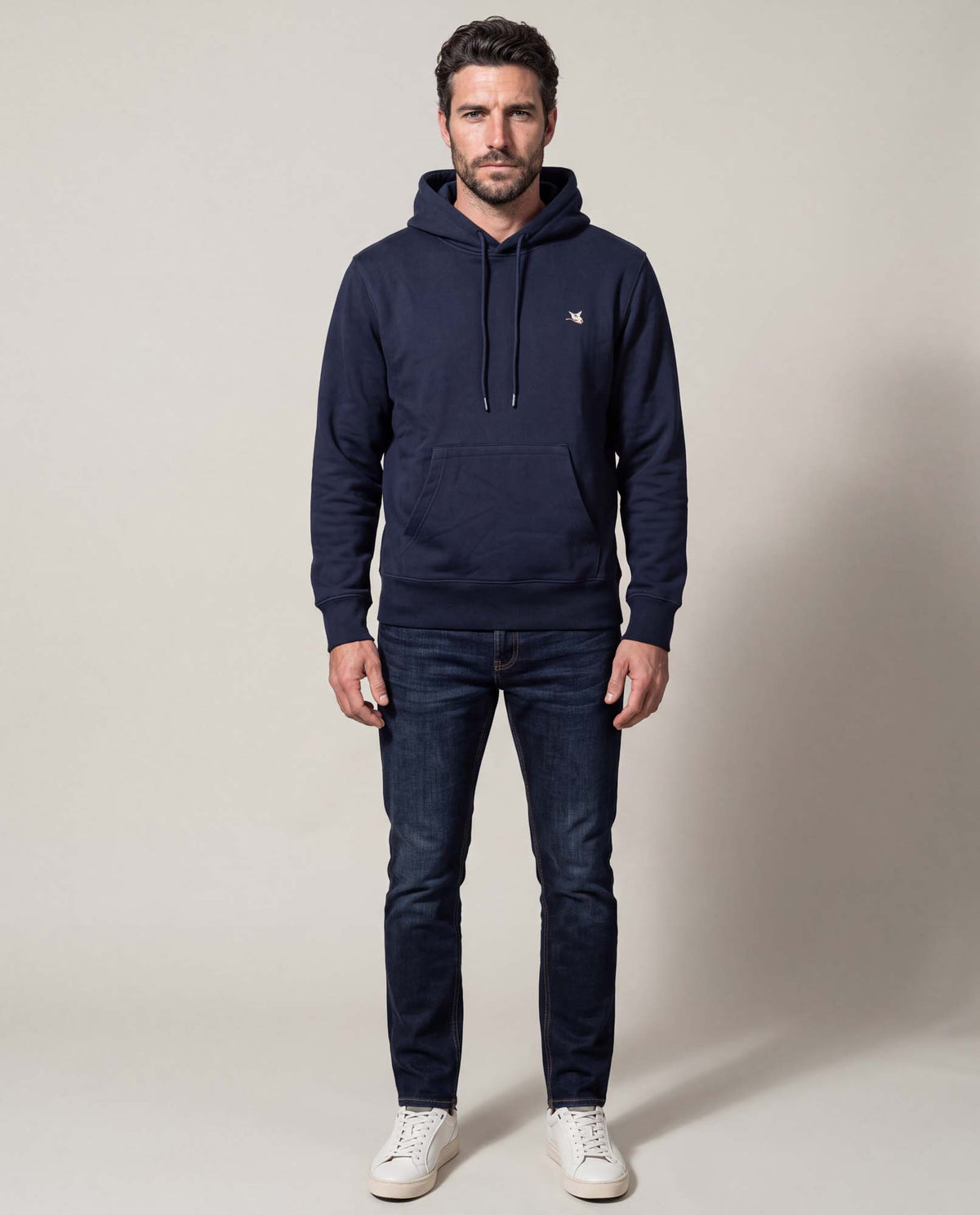 Men´s Basic Hoodie - Blue 63_687D451_AZU194050_4