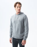 DUCK KNIT HOODIE IN GRAY