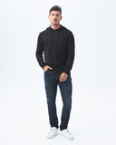 DUCK KNIT HOODIE IN BLACK