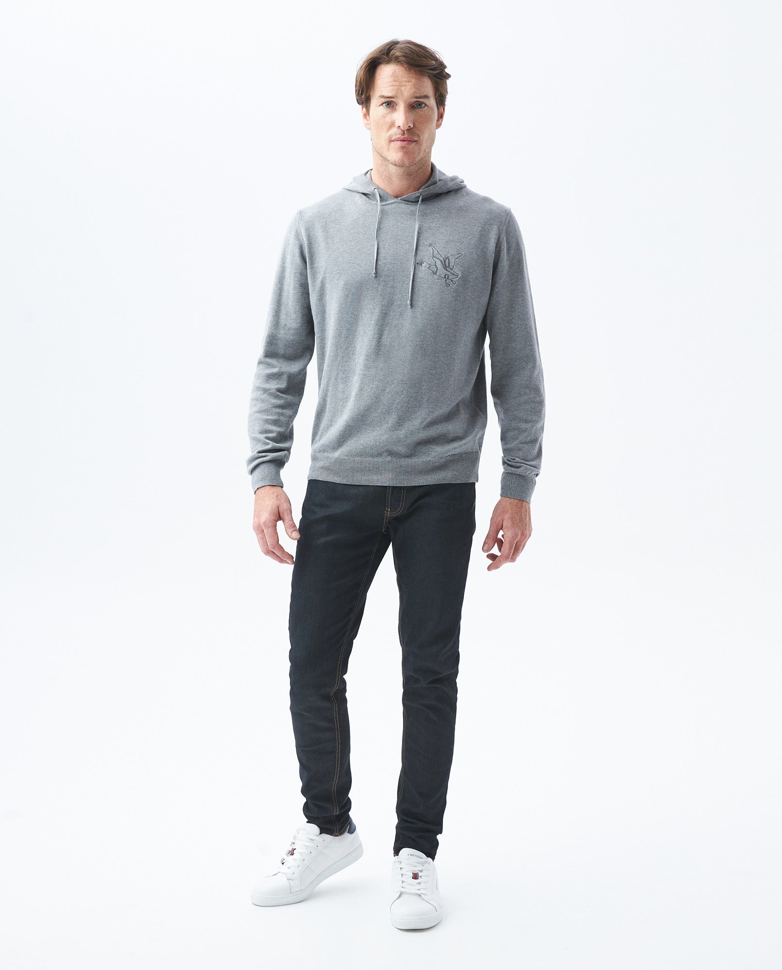Men's Regular Fit-Sweaters - Gray - 1