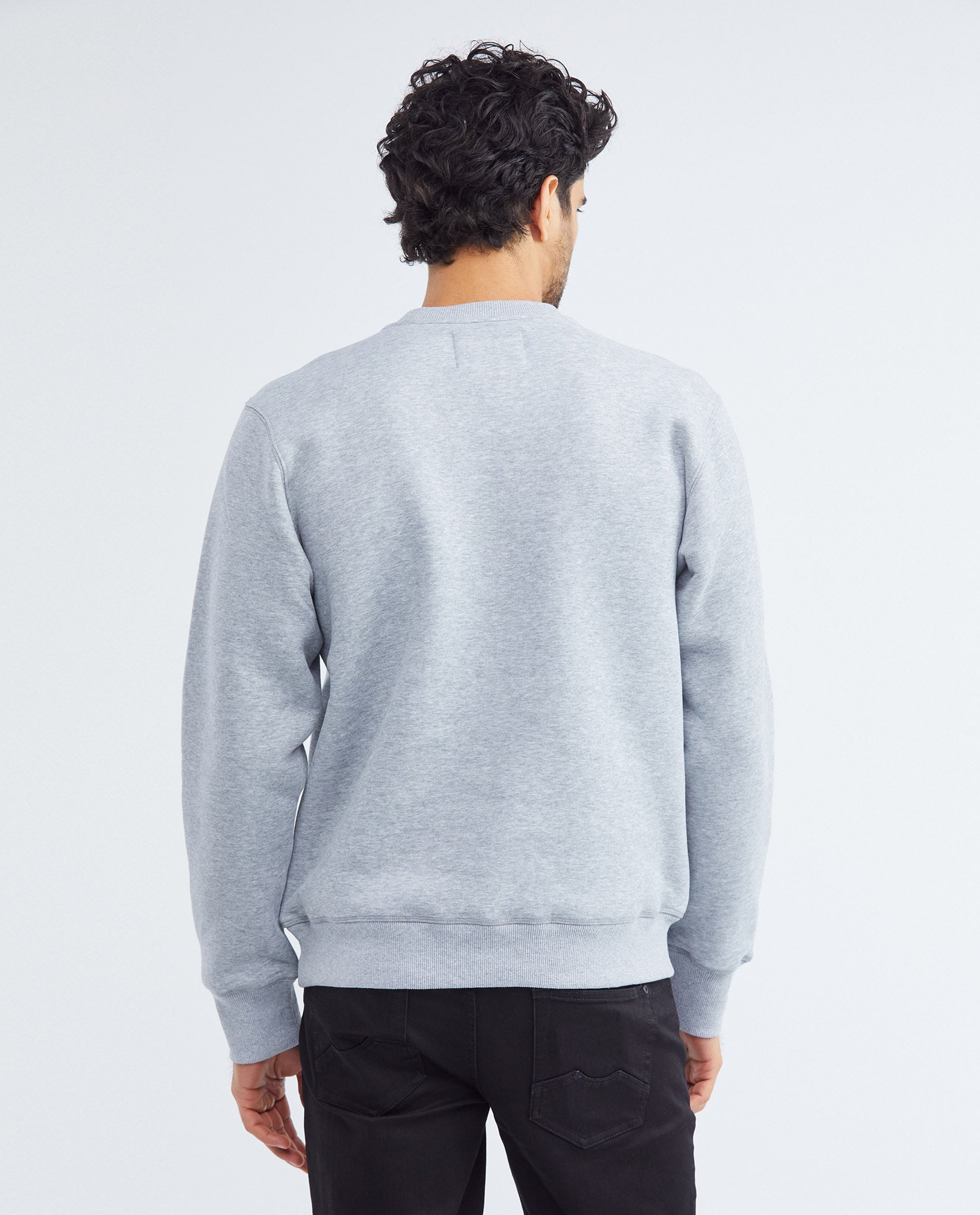 Men's France Crewneck Sweatshirt Chest Embroidery Cotton-Polyester - 6