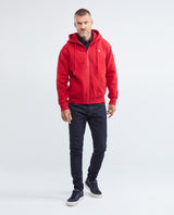 Men's France Zip Hoodie Drawstring Cotton-Polyester 687F202 - 2