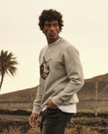 Men's Crew Neck Sweatshirt Chevignon Duck Patch in Polyester-Cotton Blend - 1