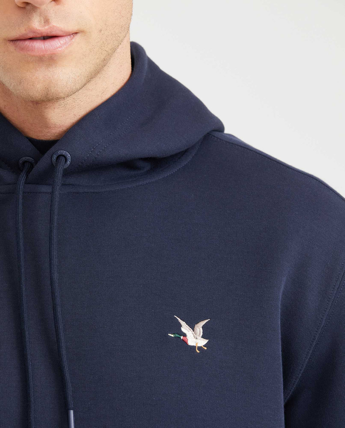 Men's Hooded Sweatshirt Color Chevignon Duck Embroidery in Cotton-Polyester Blend - 2