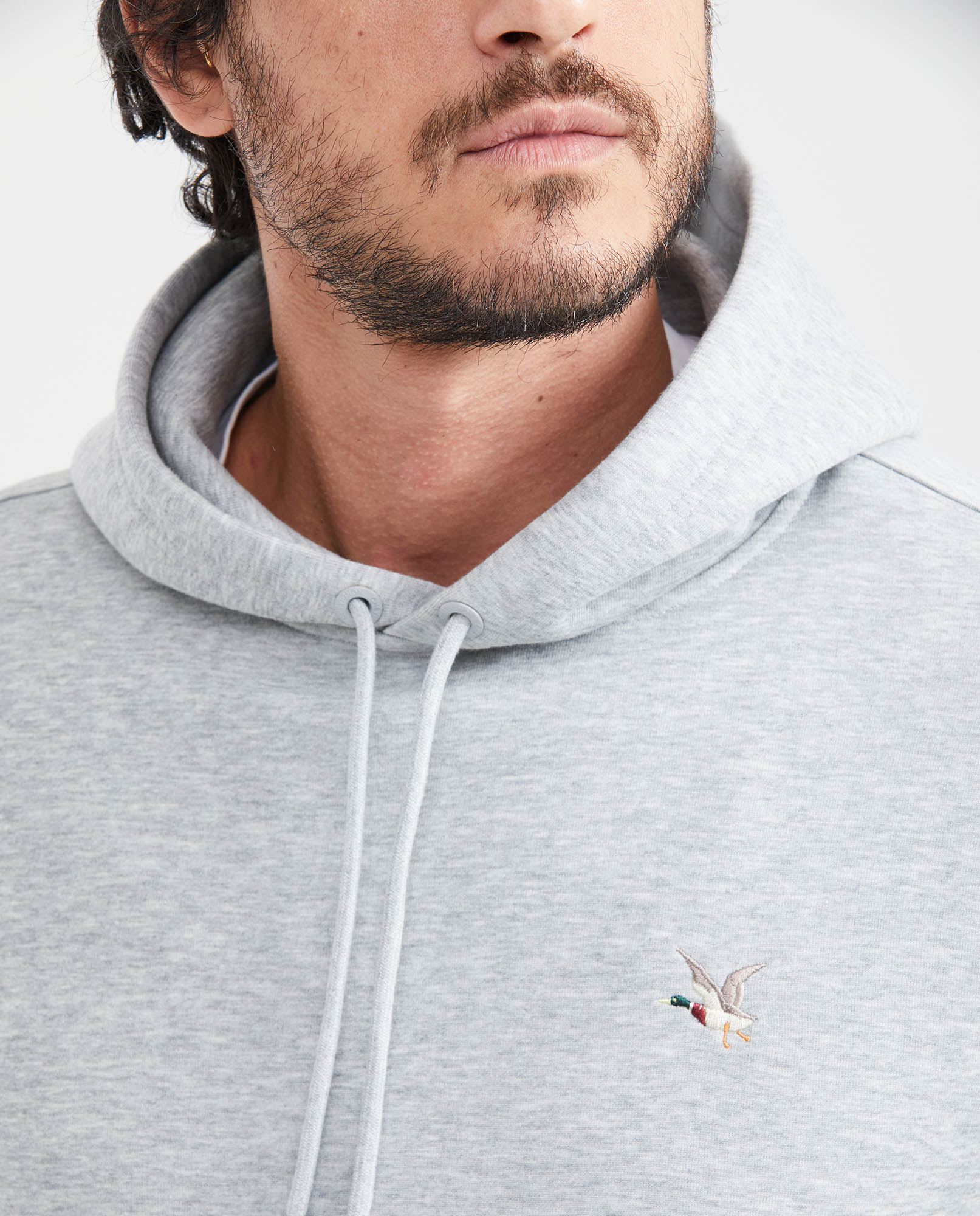 Men's Hooded Sweatshirt Color Chevignon Duck Embroidery in Cotton-Polyester Blend - 2