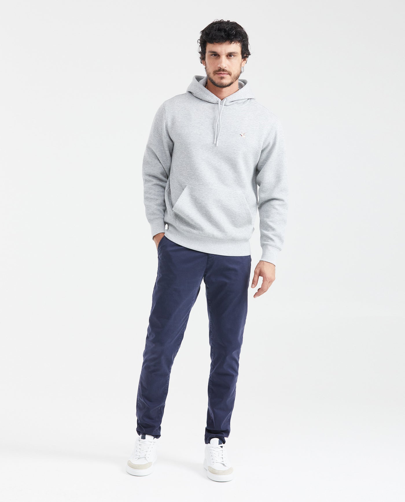 Men's Hooded Sweatshirt Color Chevignon Duck Embroidery in Cotton-Polyester Blend - 5