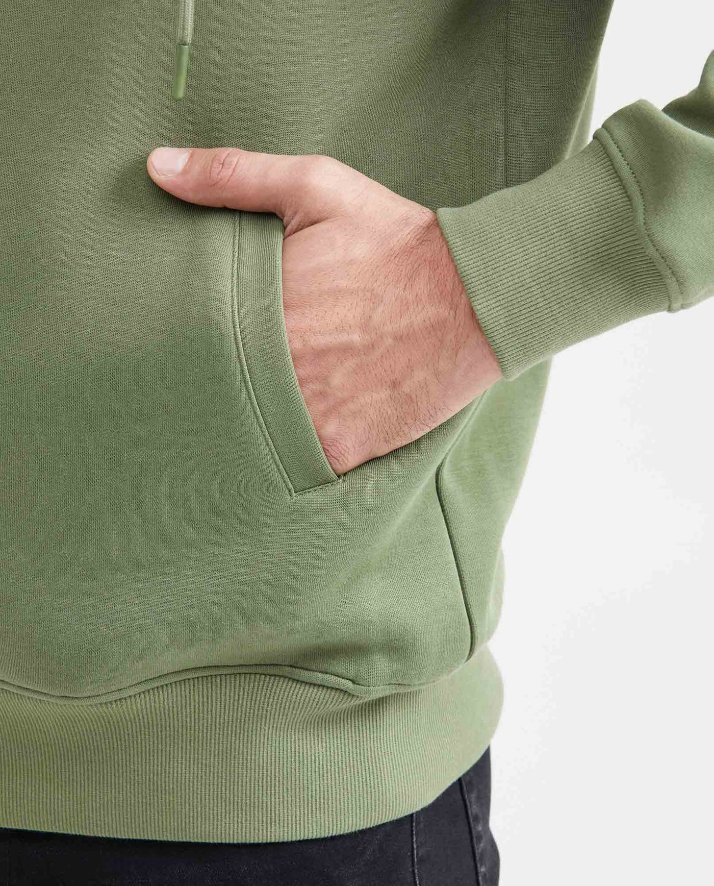 Men's Full-Zip Hooded Sweatshirt in Cotton-Polyester Blend - 3