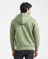 Men's Full-Zip Hooded Sweatshirt in Cotton-Polyester Blend - 4