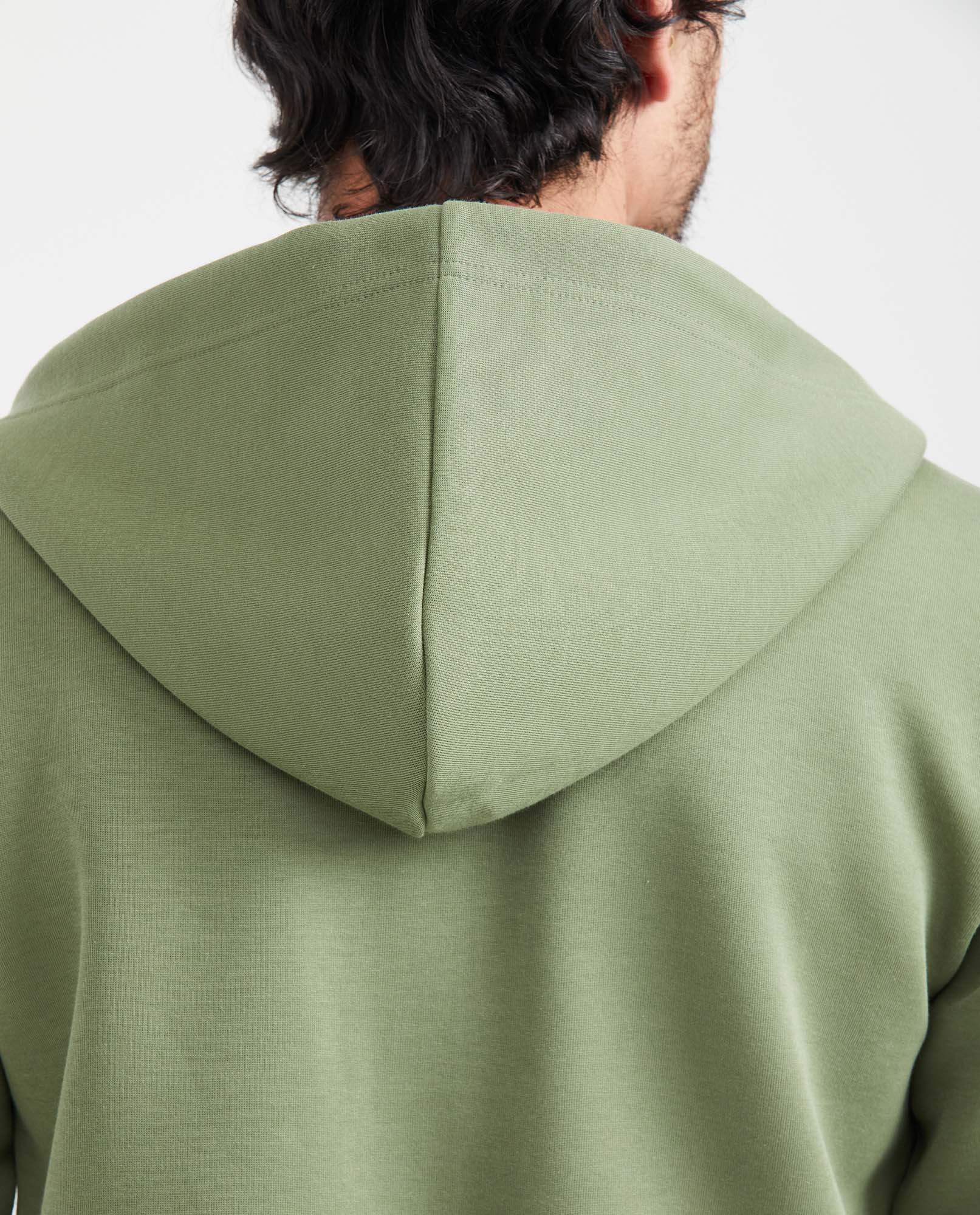 Men's Full-Zip Hooded Sweatshirt in Cotton-Polyester Blend - 5