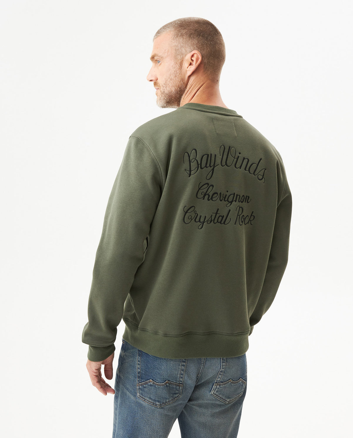 Men´s Crewneck Sweatshirt - Green 63_687G400_VER190512_6
