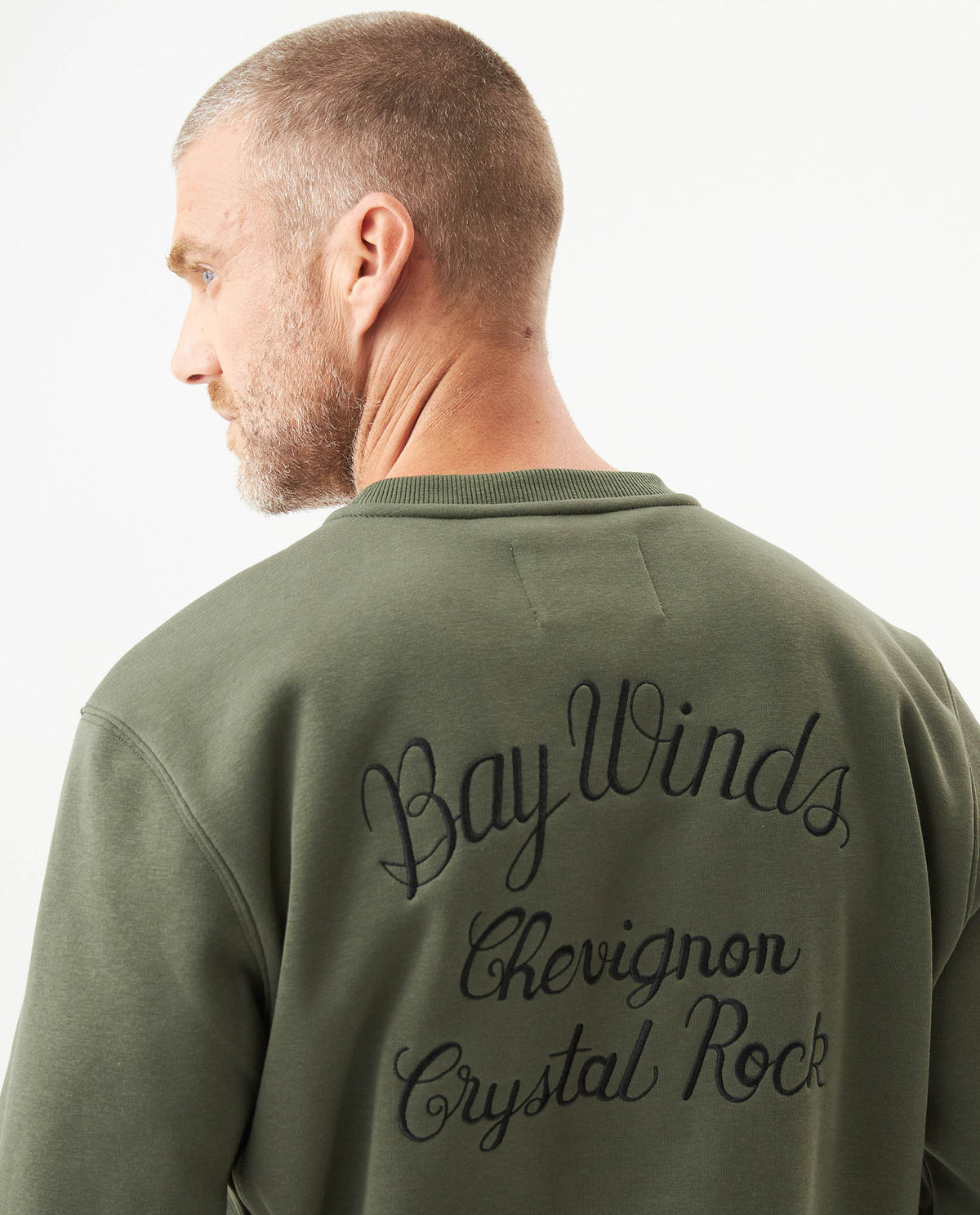 Men´s Crewneck Sweatshirt - Green 63_687G400_VER190512_7