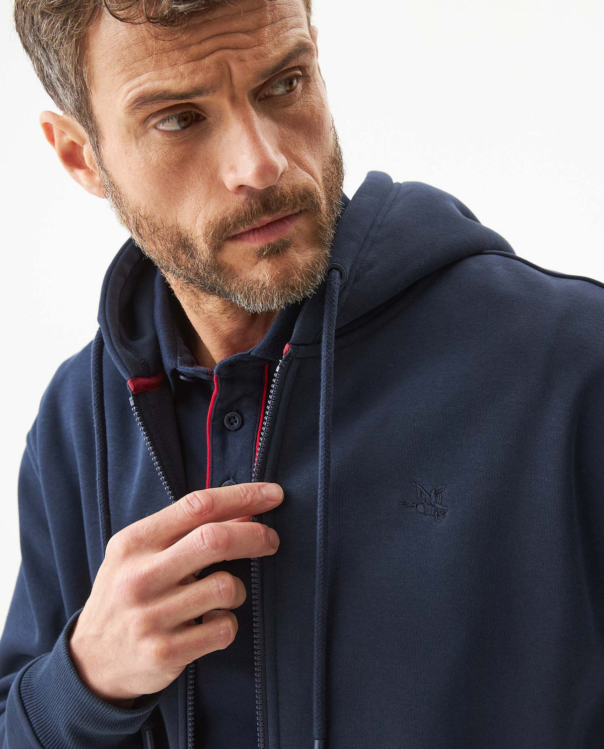 Men´s Zip-Up Hoodie - Blue 63_687G403_AZU193923_5