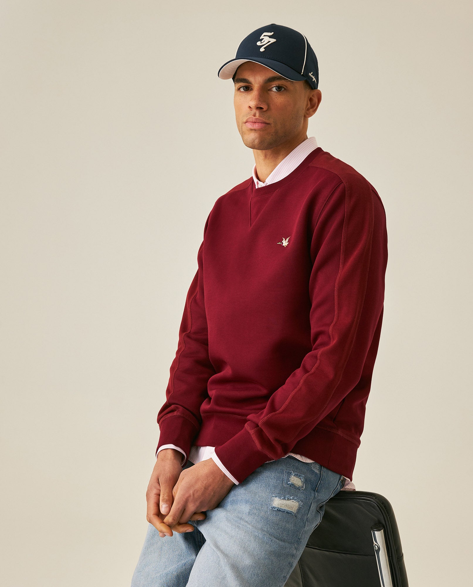 Men´s Crewneck Sweatshirt - Red 63_687H200_ROJ191725_4