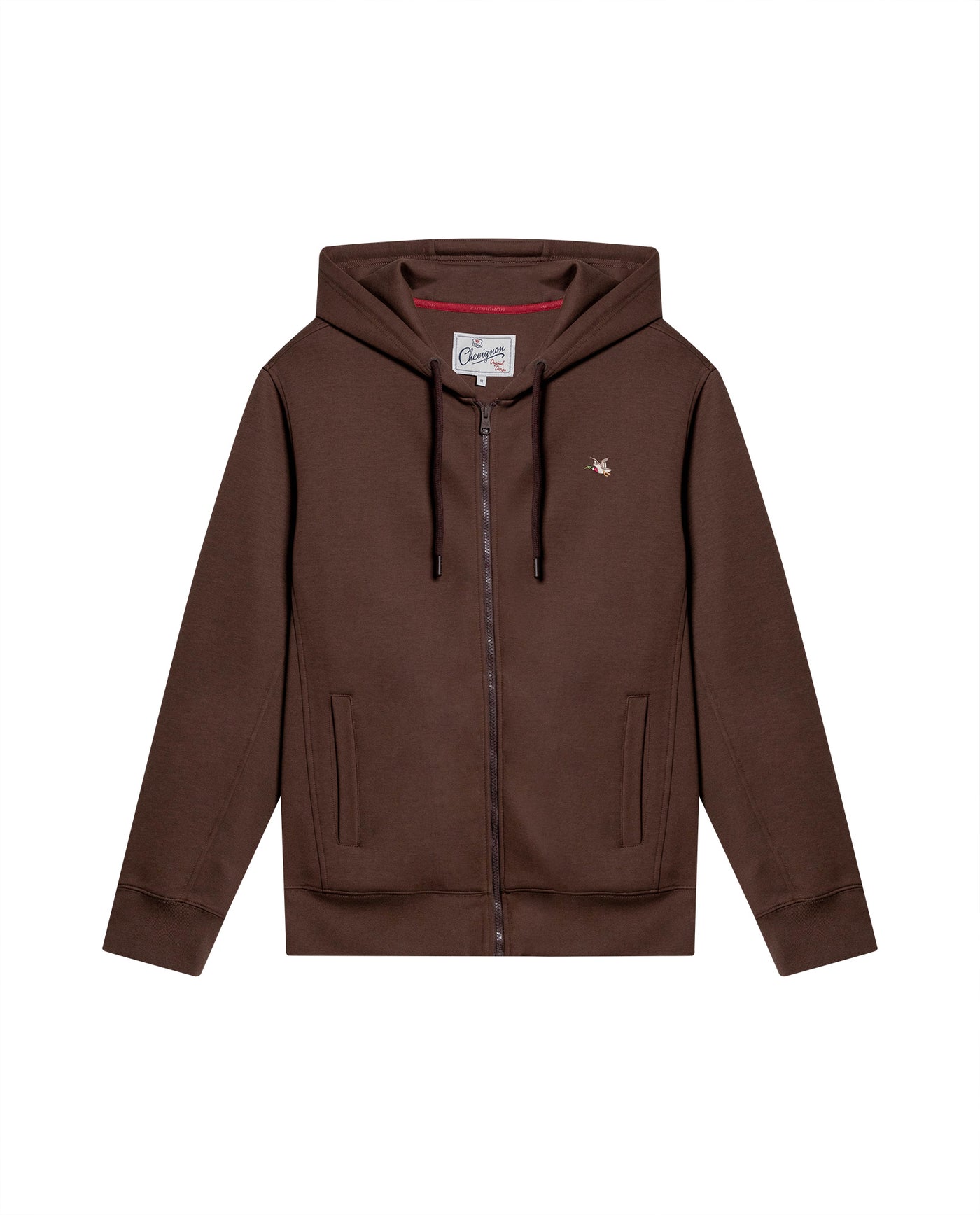 Men´s Zip Hoodie - Brown 63_687H203_CAF181321_3