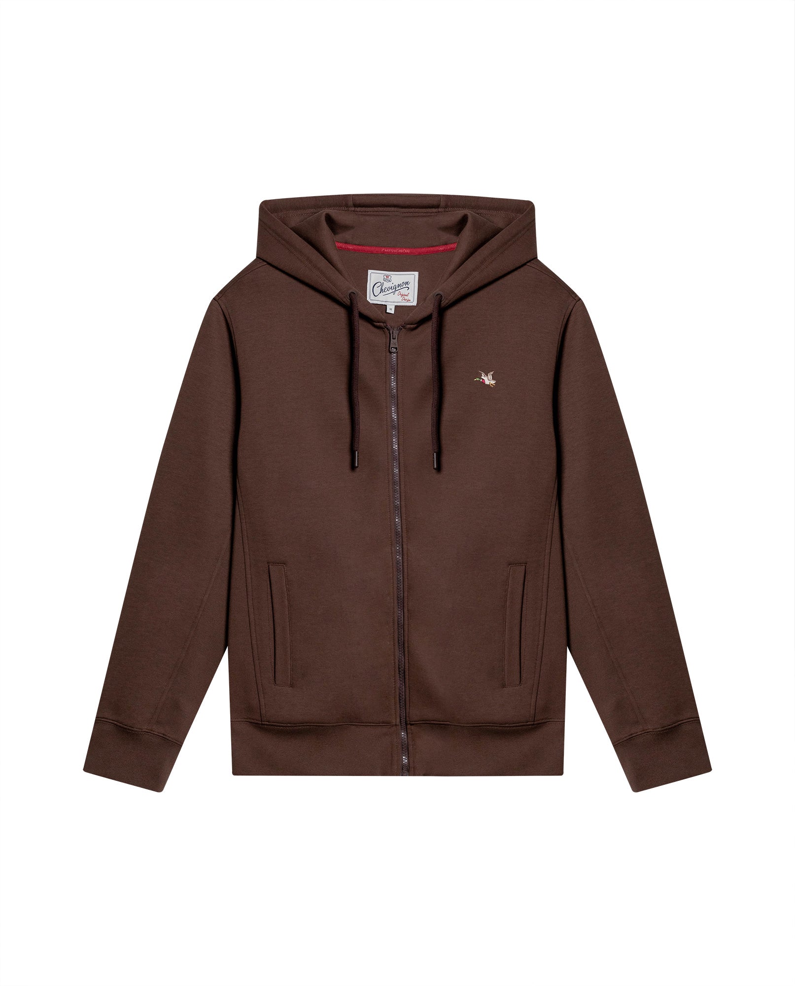 Men´s Zip Hoodie - Brown 63_687H203_CAF181321_3