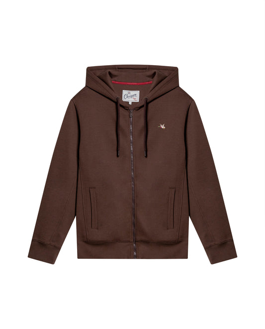 Men´s Zip Hoodie - Brown 63_687H203_CAF181321_3