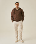 Men´s Zip Hoodie - Brown 63_687H203_CAF181321_4