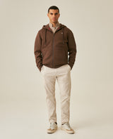 Men´s Zip Hoodie - Brown 63_687H203_CAF181321_4