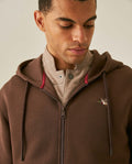 Men´s Zip Hoodie - Brown 63_687H203_CAF181321_5