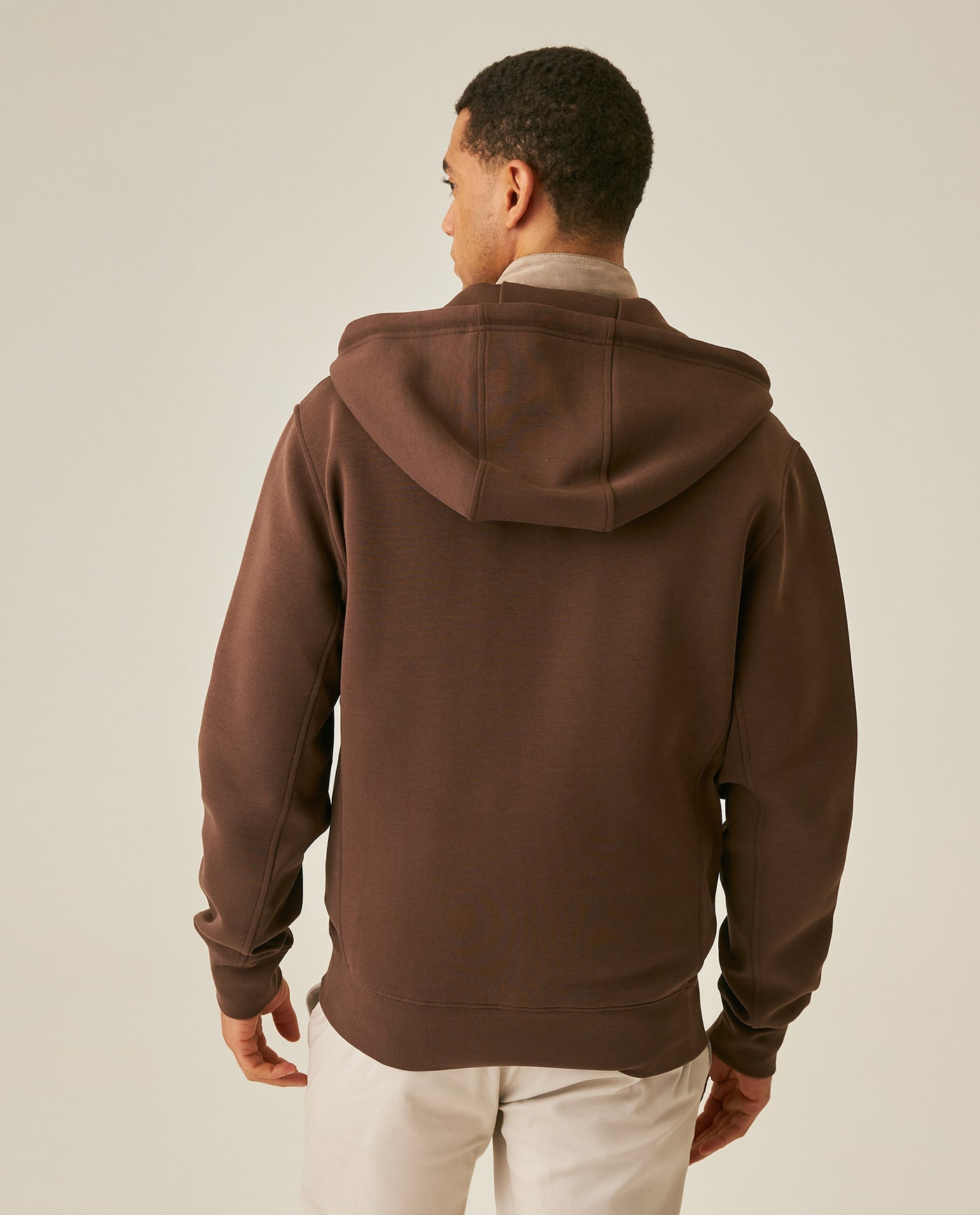 Men´s Zip Hoodie - Brown 63_687H203_CAF181321_6