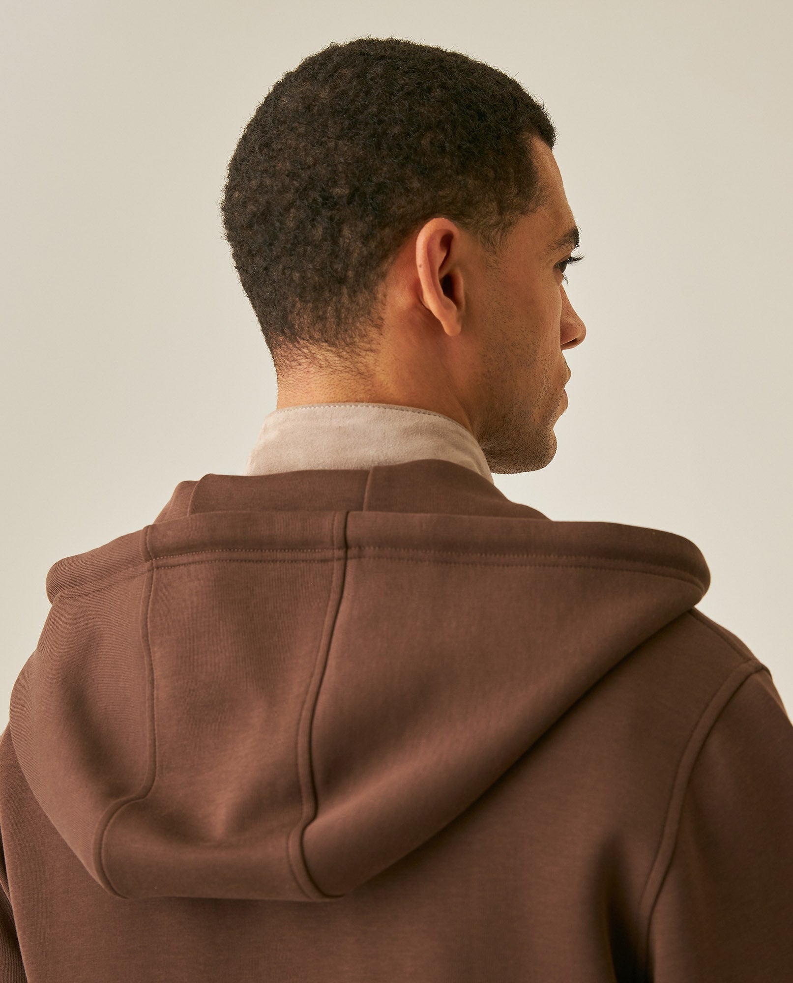 Men´s Zip Hoodie - Brown 63_687H203_CAF181321_7
