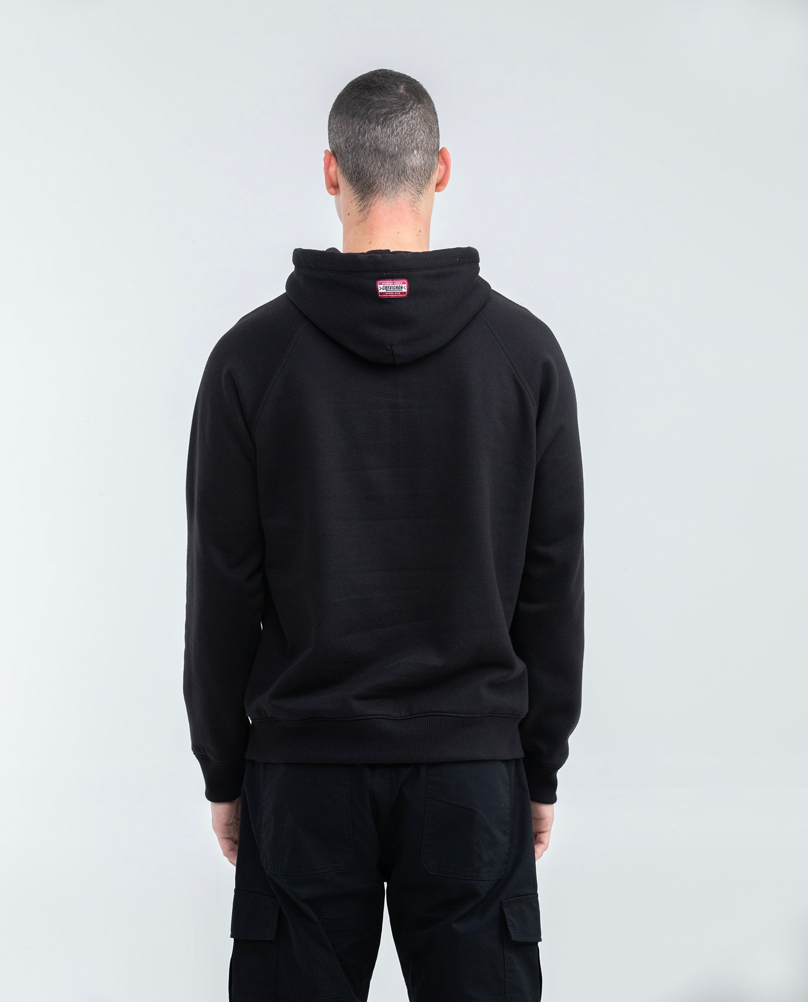 Men's Racing Closed Hoodie Raglan Sleeves Kangaroo Pocket F1 Label Cotton-Polyester - 4