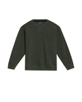 Men's Crewneck Sweatshirt in Cotton Stretch Blend, Navigator - 1