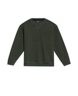 Men's Crewneck Sweatshirt in Cotton Stretch Blend, Navigator - 1