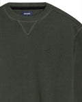 Men's Crewneck Sweatshirt in Cotton Stretch Blend, Navigator - 7