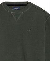 Men's Crewneck Sweatshirt in Cotton Stretch Blend, Navigator - 7