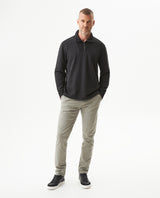 Men's Half-Zip Sweatshirt in Cotton-Polyester Blend, Nocturne - 3