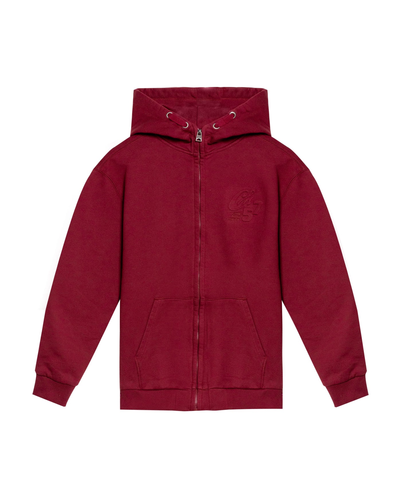 Men's Open Hoodie in Cotton Stretch Blend, Evening - 1