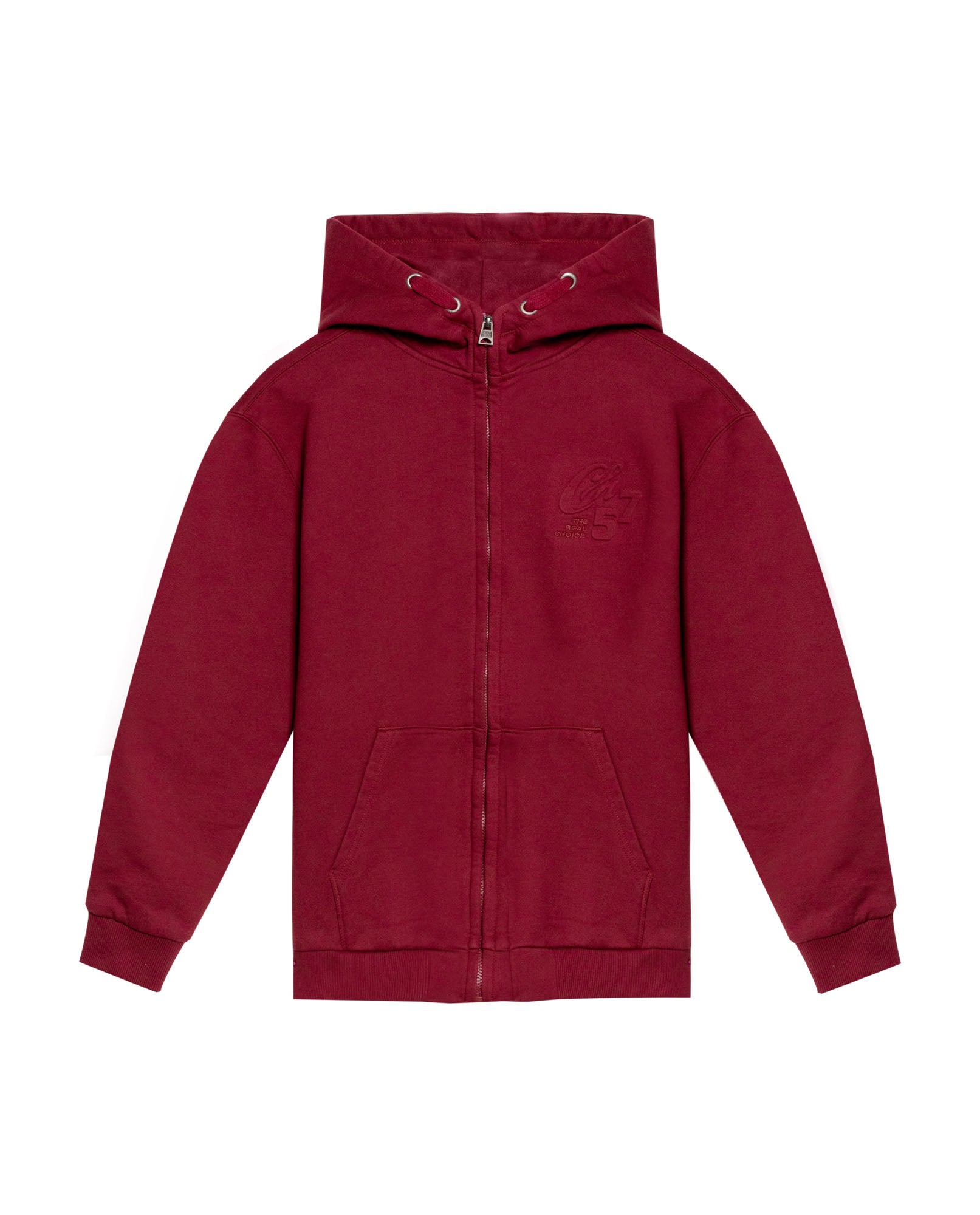 Men's Open Hoodie in Cotton Stretch Blend, Evening - 1