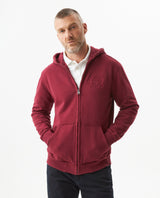 Men's Open Hoodie in Cotton Stretch Blend, Evening - 2