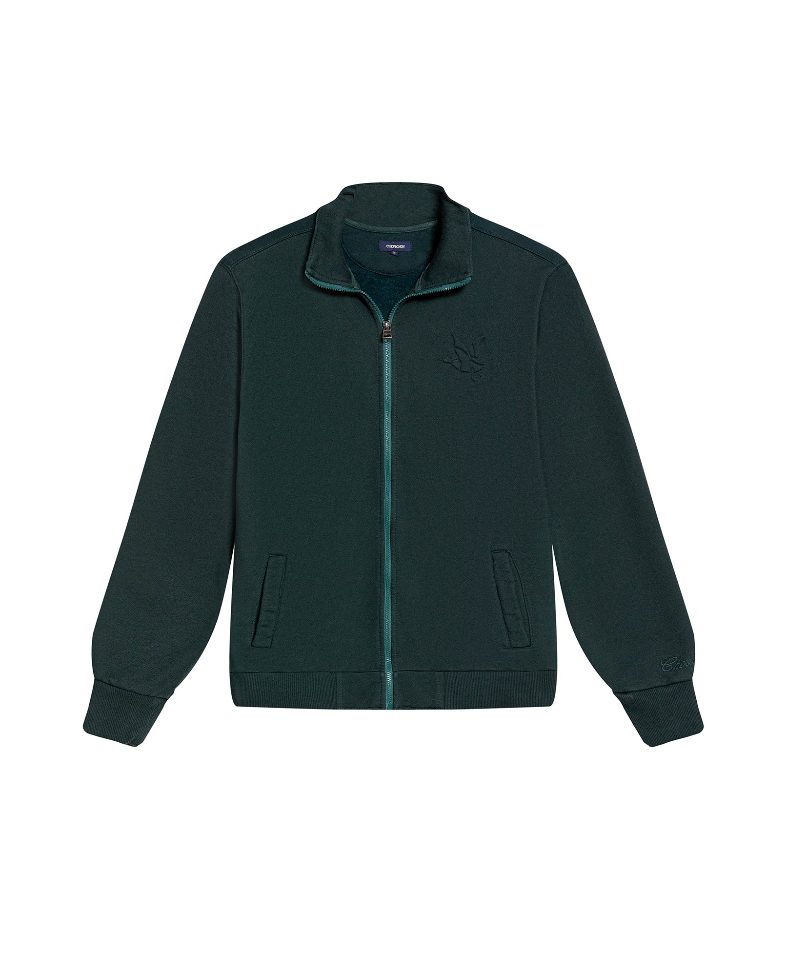 Men's High Collar Open Sweatshirt Duck Edition in Cotton-Polyester Blend, Bayside 689G004 - 2