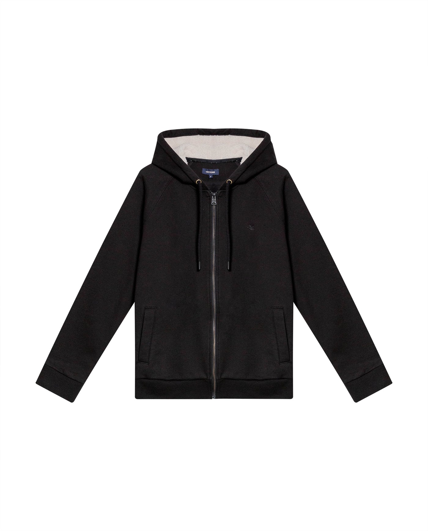 Men's Open Hoodie - Black 689G006 - 2