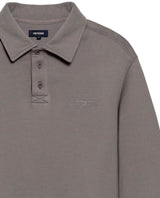 Men's Polo Style Sweatshirt in Cotton Stretch Blend, Lighthouse 689G010 - 7