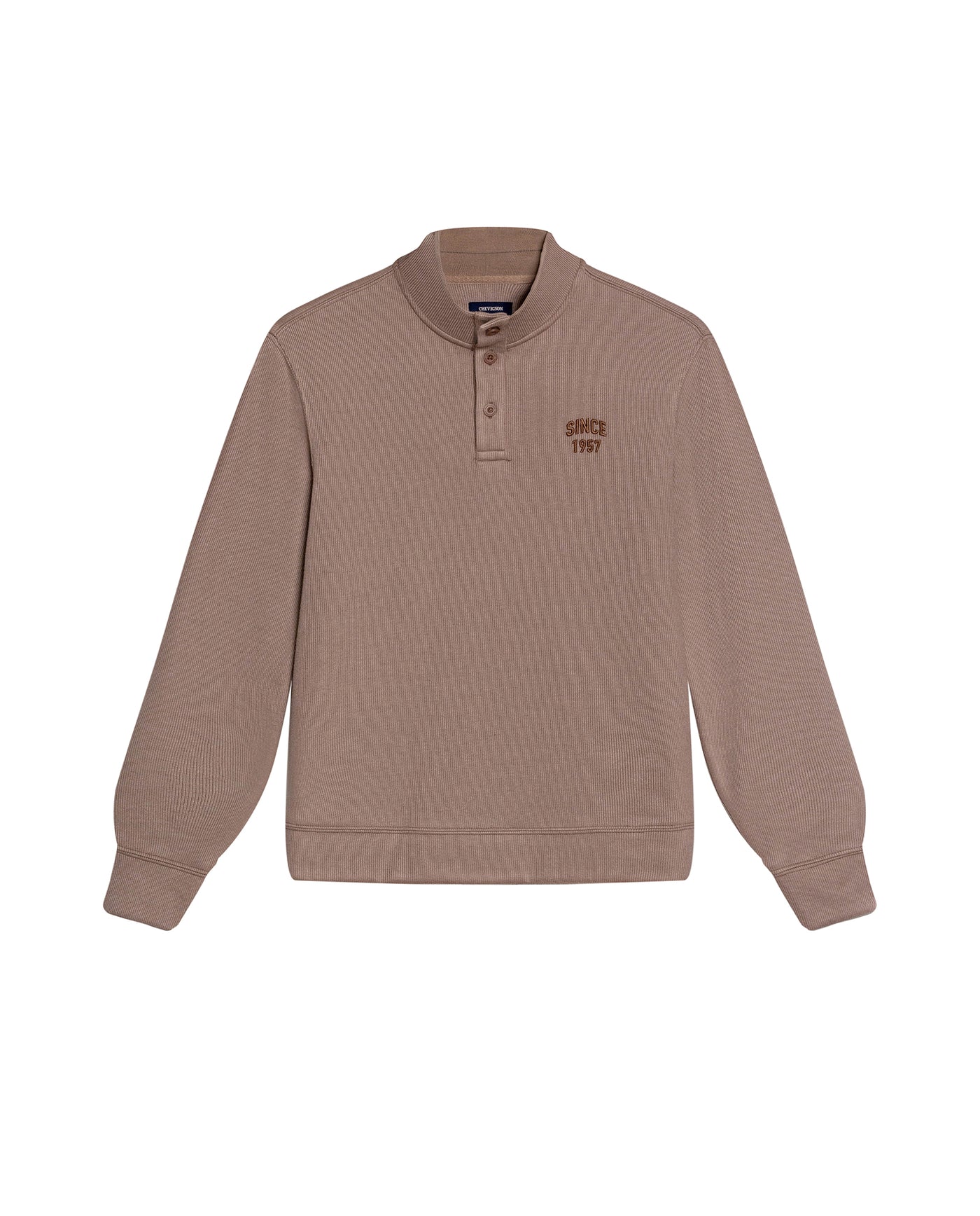 Men´s Cotton-Blend High-Neck Sweater - Brown 63_689G012_CAF171311_3