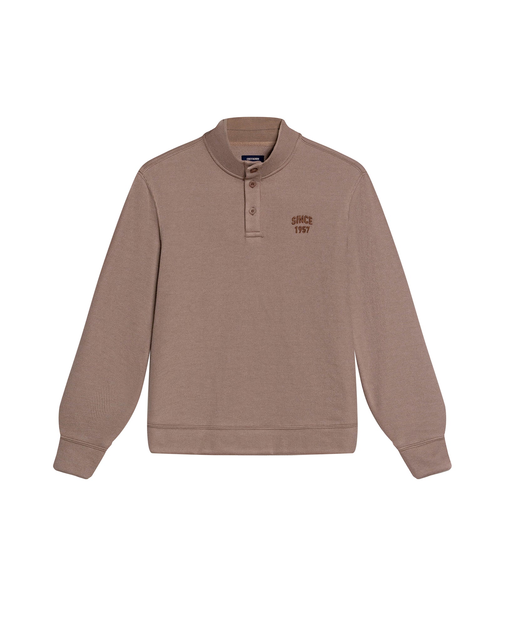 Men´s Cotton-Blend High-Neck Sweater - Brown 63_689G012_CAF171311_3