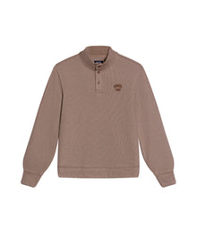 Men´s Cotton-Blend High-Neck Sweater - Brown 63_689G012_CAF171311_3