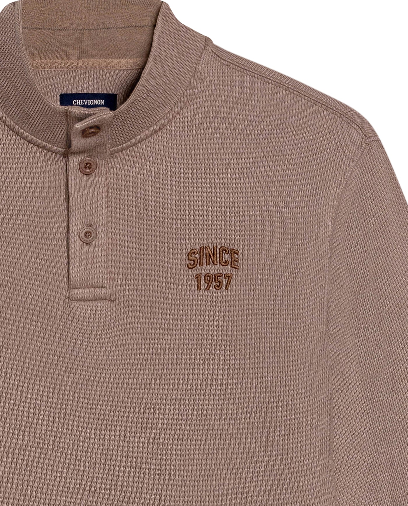 Men´s Cotton-Blend High-Neck Sweater - Brown 63_689G012_CAF171311_8