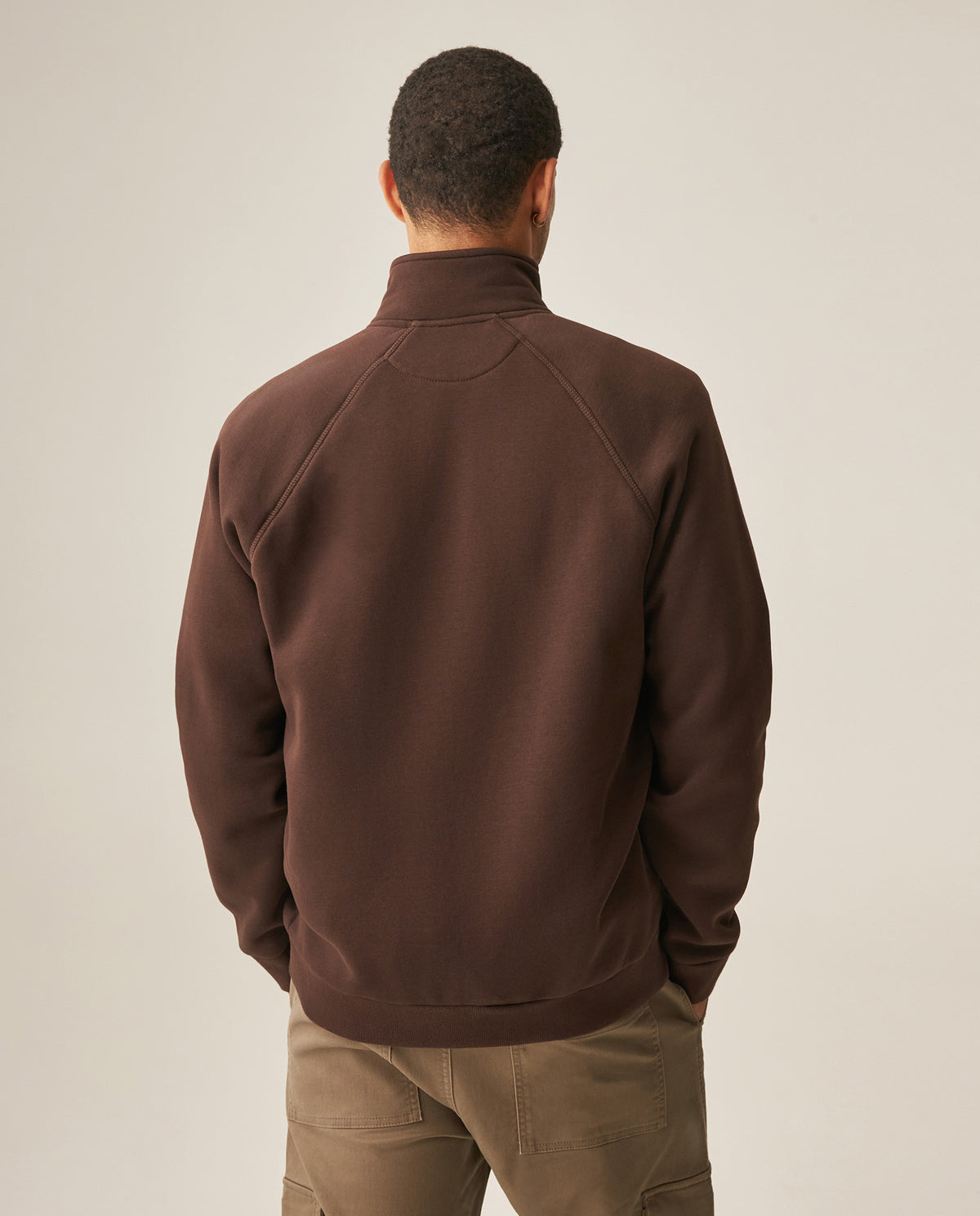 Men´s Zip Turtleneck Sweatshirt - Brown 63_689H002_CAF191016_5