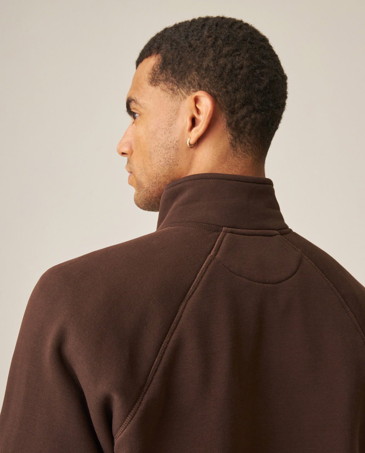 Men´s Zip Turtleneck Sweatshirt - Brown 63_689H002_CAF191016_6