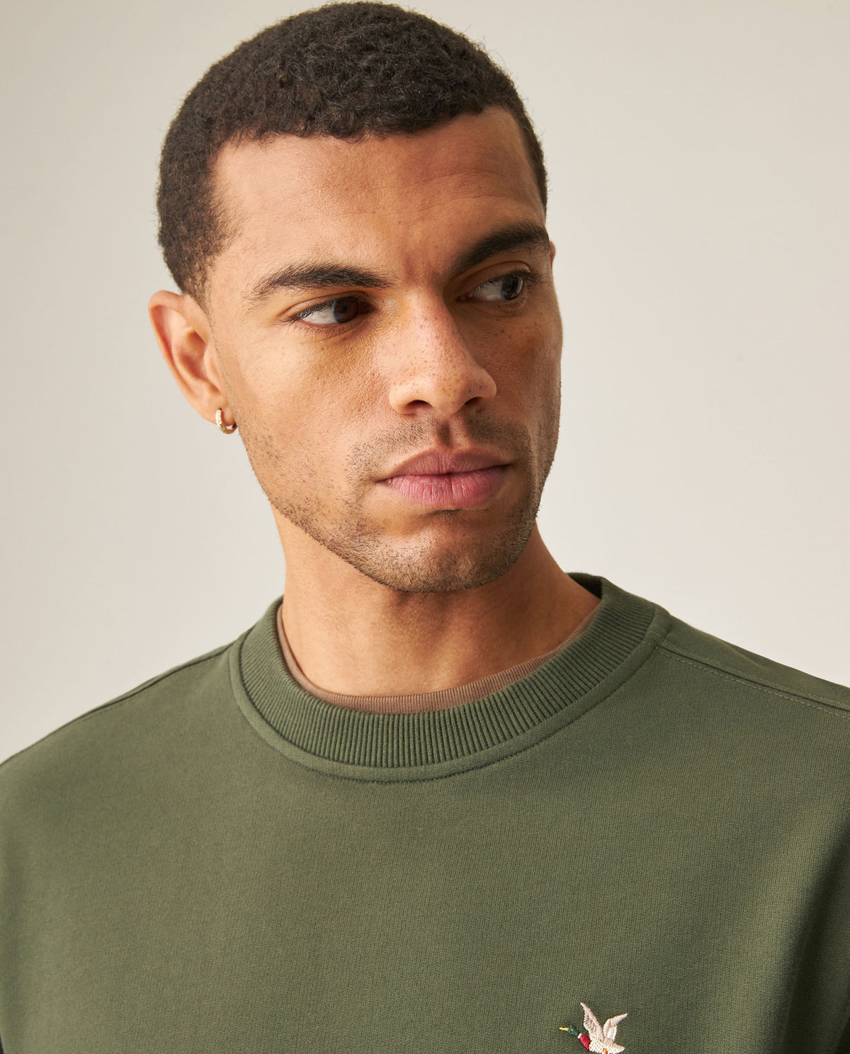 Men´s Crew Neck Sweatshirt - Green 63_689H003_VER190414_4