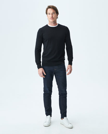 Men's Pure Cotton Sweater - Blue - 2