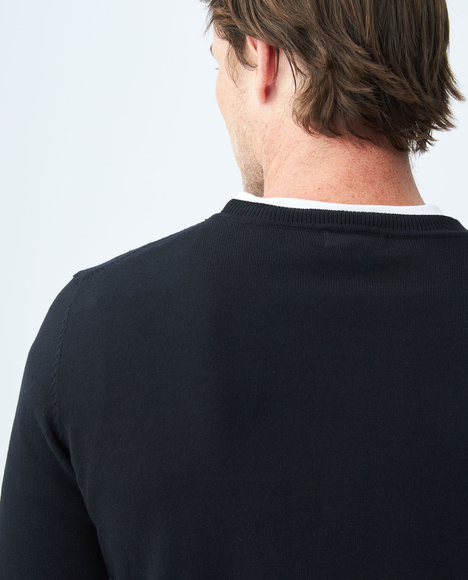 Men's Knit Sweaters - Black 690E000 - 5