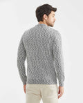 Men's Crew Neck Sweater Tanguis Cotton Irregular Texture Cotton-Acrylic - 5