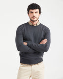 ESSENTIAL BASIC SWEATER IN GREY